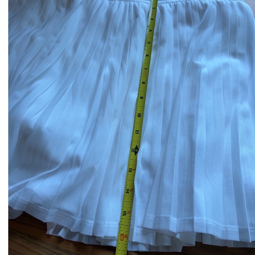 CALIA Pleated Mesh Skort Womens XL Pure White Tennis Court Athletic Skirt NWT - Picture 10 of 10